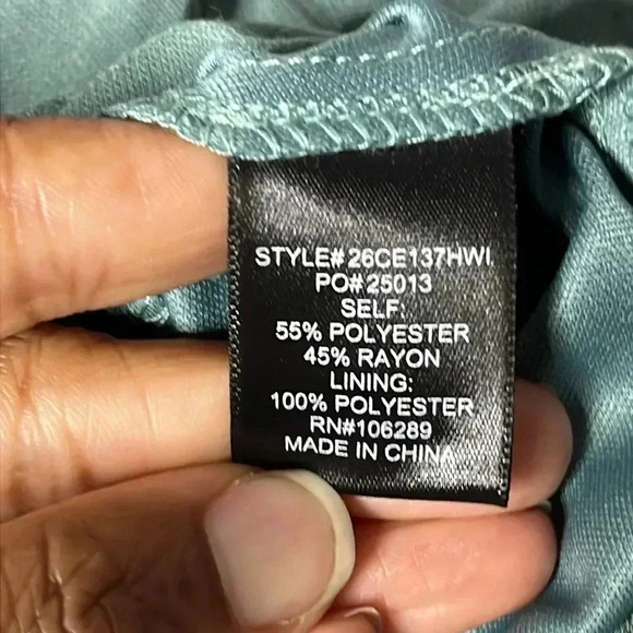 Trixxi by Francesca’s Sage Green Ruffled Sleeveless Mini Dress Size XL - Picture 7 of 8